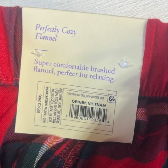 Stars Above Flannel Loungewear Pajama Pants Jogger Womens Small Red New - Picture 7 of 8